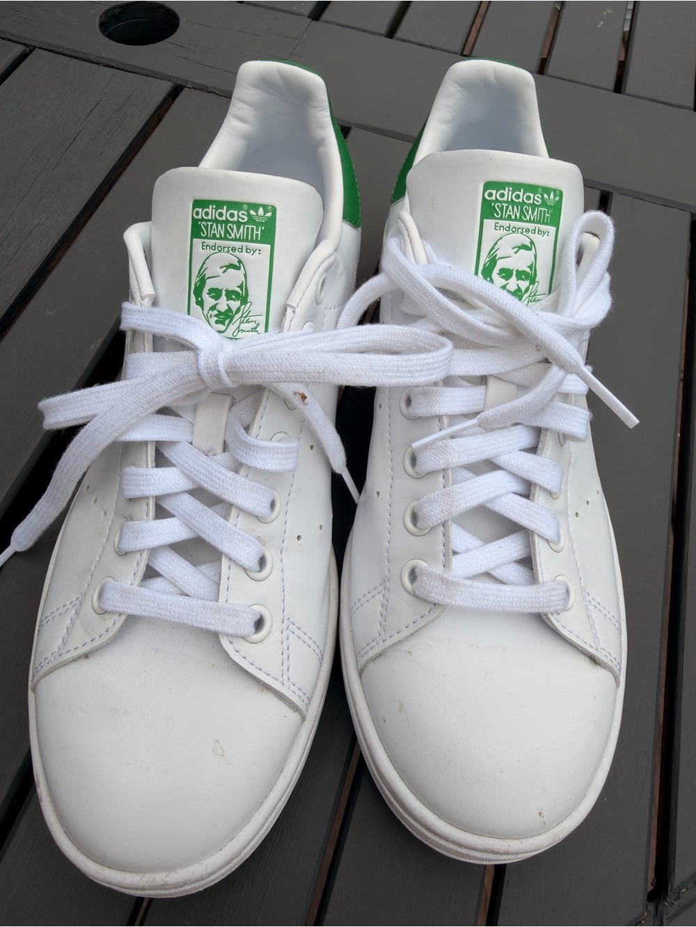 Adidas Stan Smith Primegreen White Green Sneakers US 8 Recycled Style Q47226